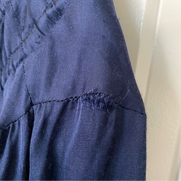 Anthropologie Satin Zip top Cardigan Light weight jacket silk embroidered back - Picture 8 of 8